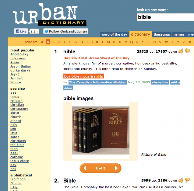 urban def of bible