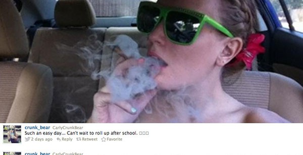 TEACHER SMOKING POT