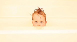 kid in bathtub