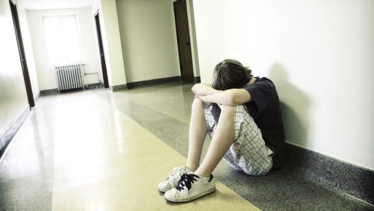 depressed teen.