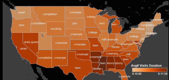 pornhub's avg visit