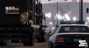 A screenshot from the upcoming video game "Grand Theft Auto V."