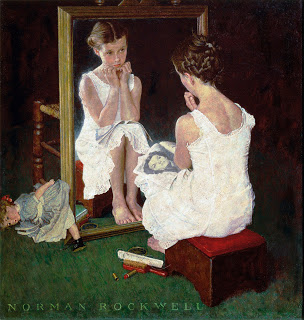Norman-Rockwell-Girl-at-Mirror-1954