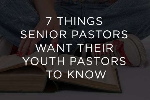 7 youth pastor