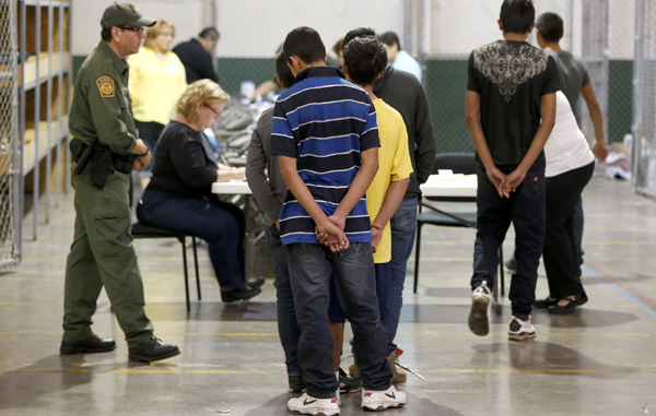 Familes and Children Held In U.S. Customs and Border Protection Processing Facility