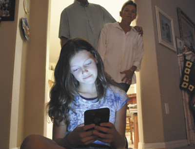 cell girl family social media youth culture