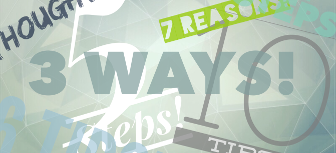 3 ways blog post