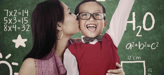 proud mother school