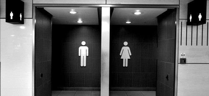Men and women toilet signs.Photo by Rafael Ben-Ari/Chameleons Eye