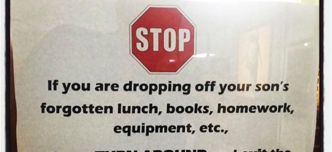 drop off parents