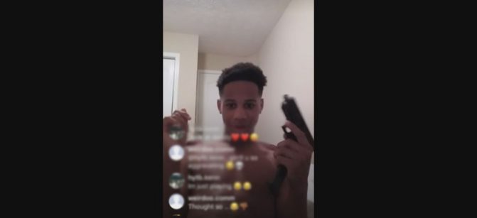 instagram live shooting himeself