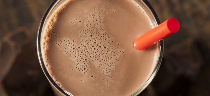 Refreshing Delicious Chocolate Milk with Real Cocoa