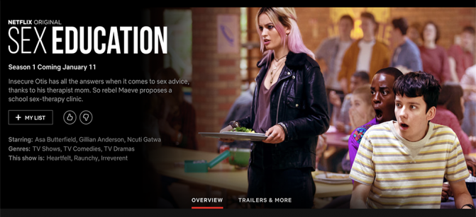 Sex education Netflix