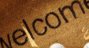 Greetings welcome doormat