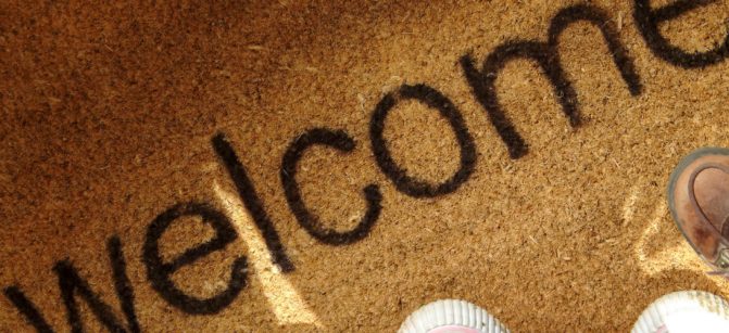 Greetings welcome doormat