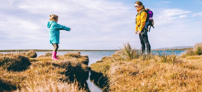 Mom daughter nature leader